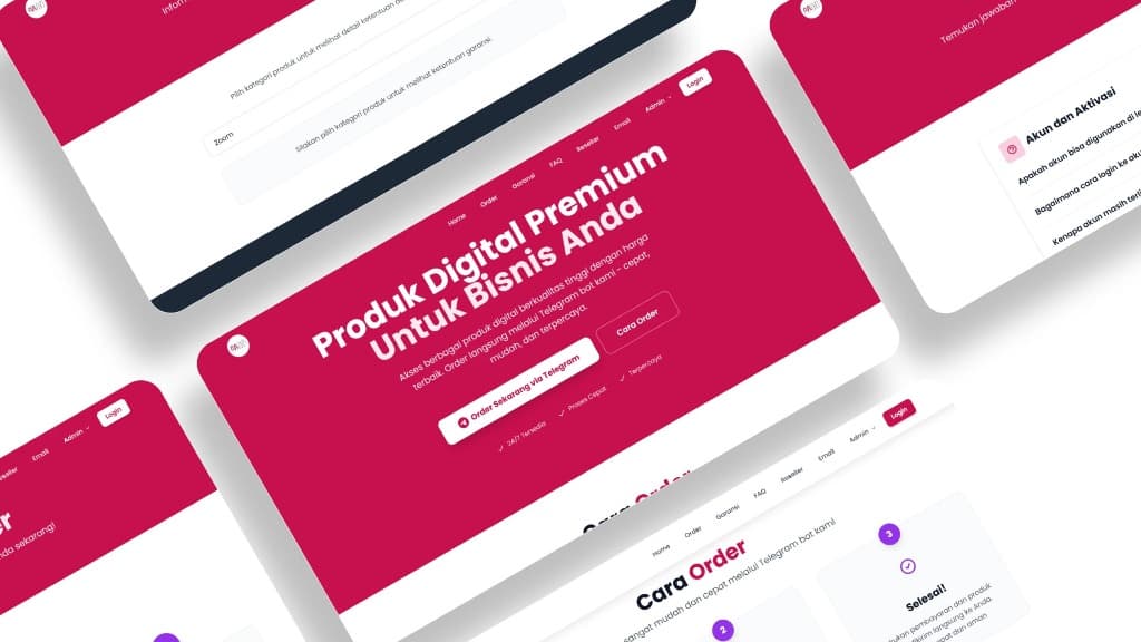 Toko Produk Digital Premium — Bot Telegram Terintegrasi